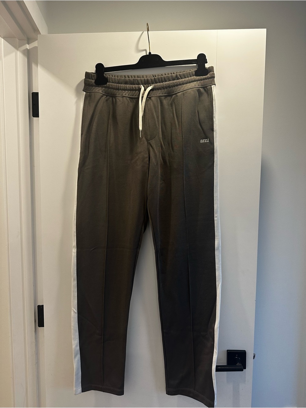 Ami Alexandre Mattiussi Track Pants with White Side Stripes
